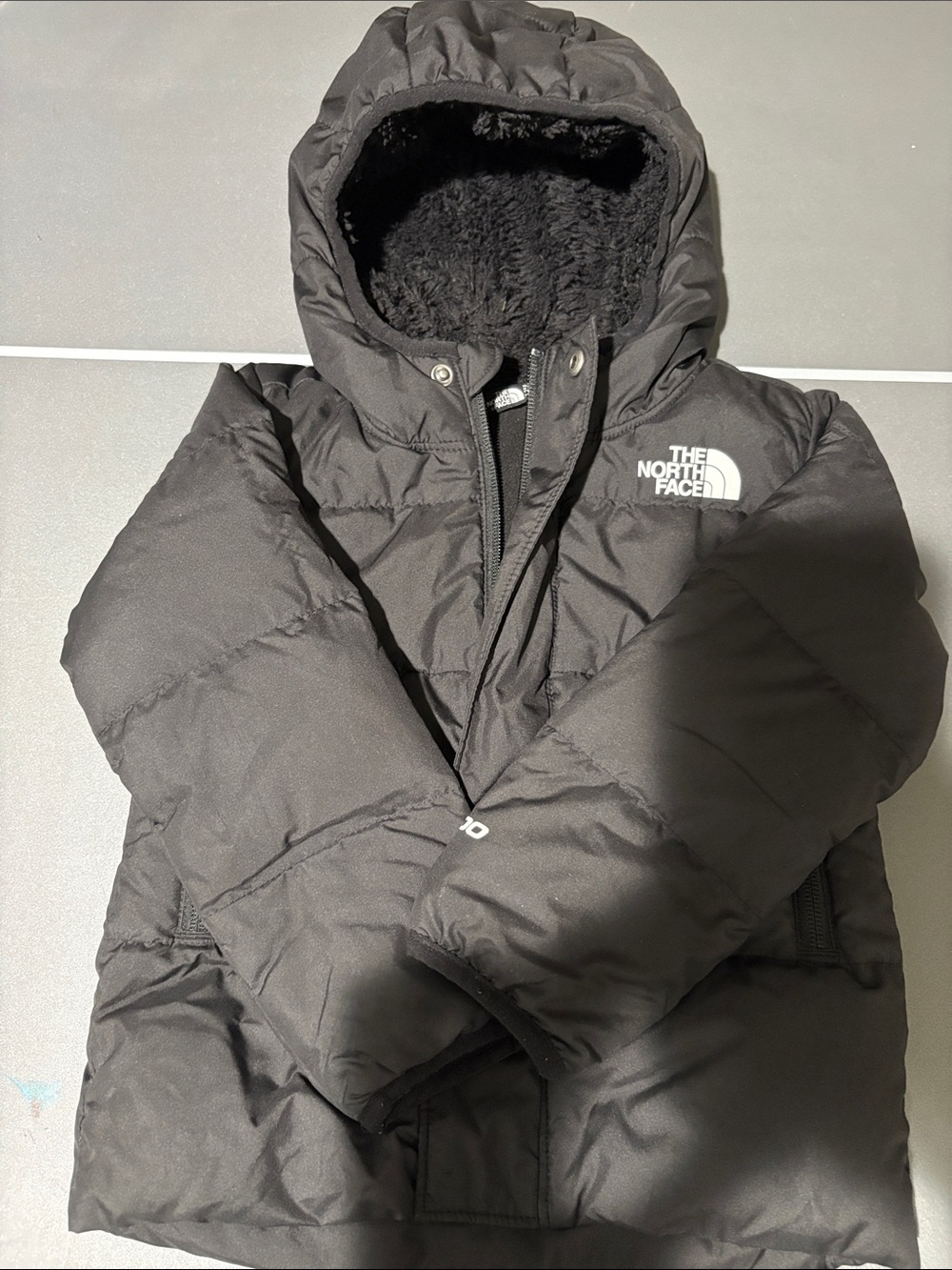 The North Face Kids' Black Insulated Hooded Jacket size 2T